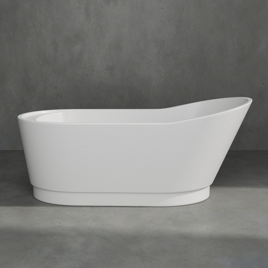 Акриловая ванна AVS Кармента 170х80 белая с донным клапаном