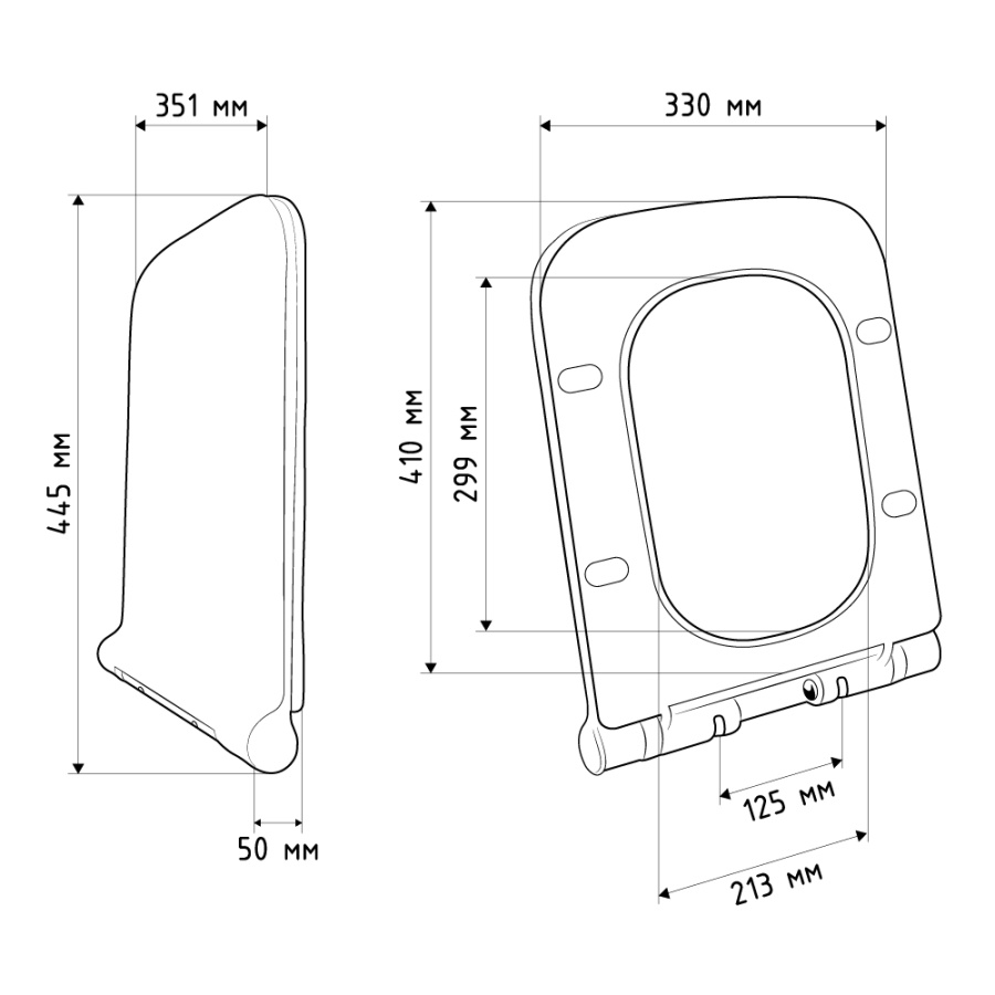 Крышка-сиденье AVS 1066 с микролифтом быстросъемное, белое Крышка-сиденье AVS 1066 с микролифтом быстросъемное, белое