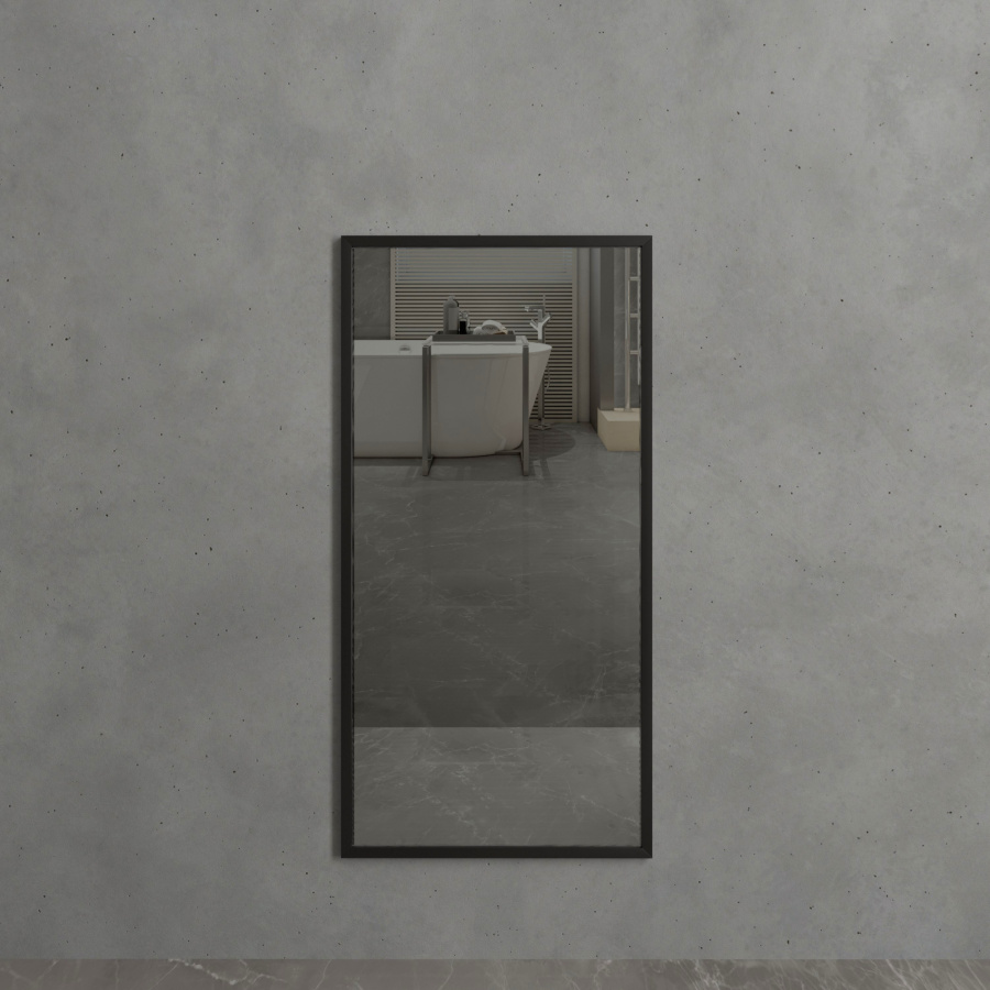 Зеркало AVS Опера 60х120 см, черное