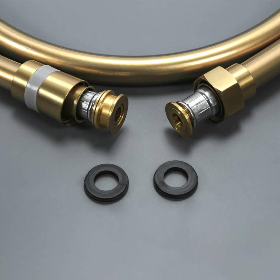 Душевая стойка AVS Pulse брашированное золото