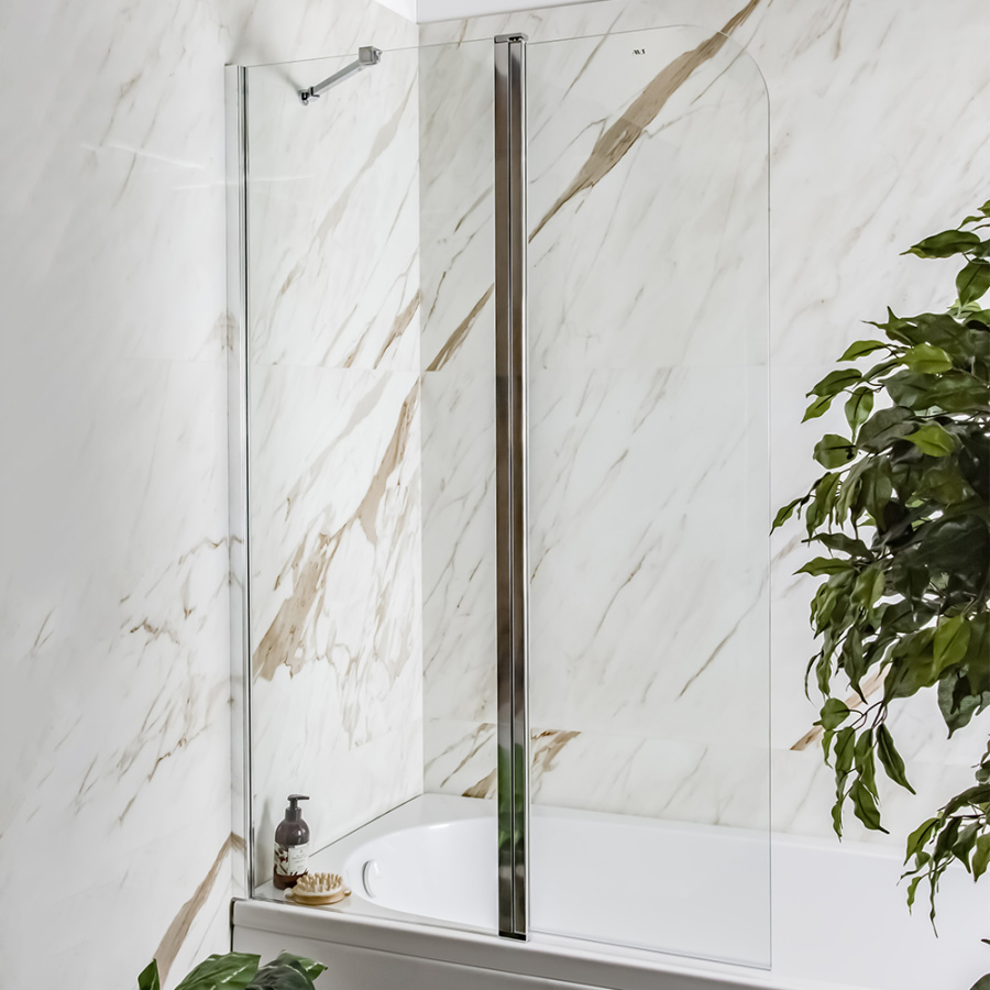 Шторка на ванну AVS Асти Дуо 100 левая профиль хром, стекло прозрачное Шторка на ванну AVS Асти Дуо 100 левая профиль хром, стекло прозрачное