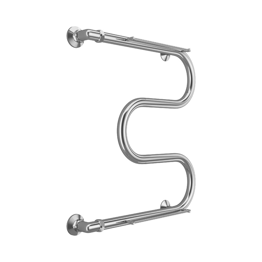 Полотенцесушитель водяной Terminus М-образный 50x60 с полкой, хром