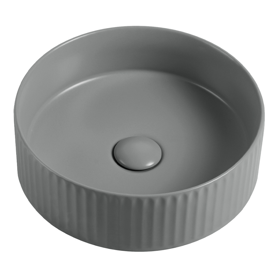 Раковина AVS Нэнси 36x36 цментно-серая матовая