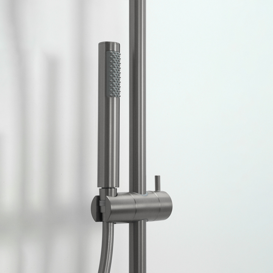 Душевая стойка AVS Slimmer оружейная сталь