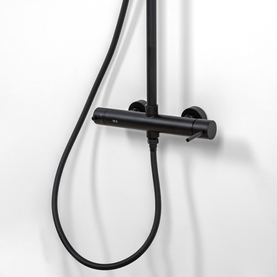 Душевая стойка AVS Slimmer 811-151-MB черный матовый Душевая стойка AVS Slimmer 811-151-MB черный матовый