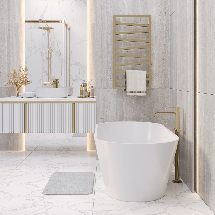 Ванна из искусственного камня Aqua de Marco Corsica 170x80 белая