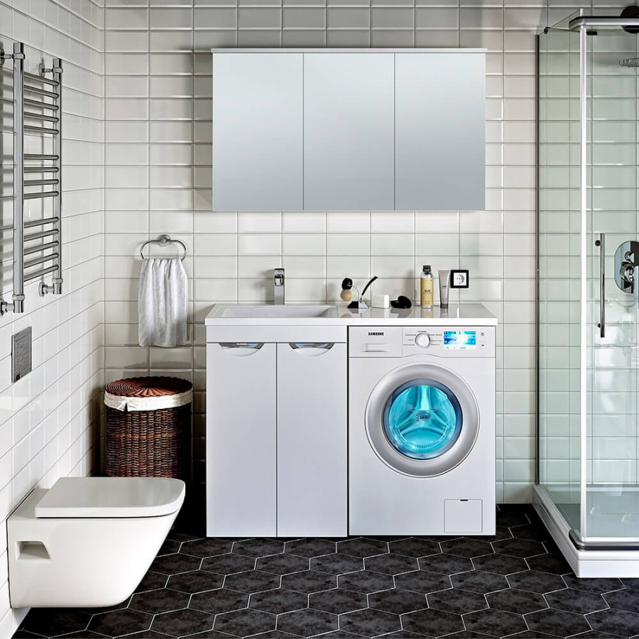 Тумба с раковиной Runo Лира УТ000003443+00-00001024 120 левая