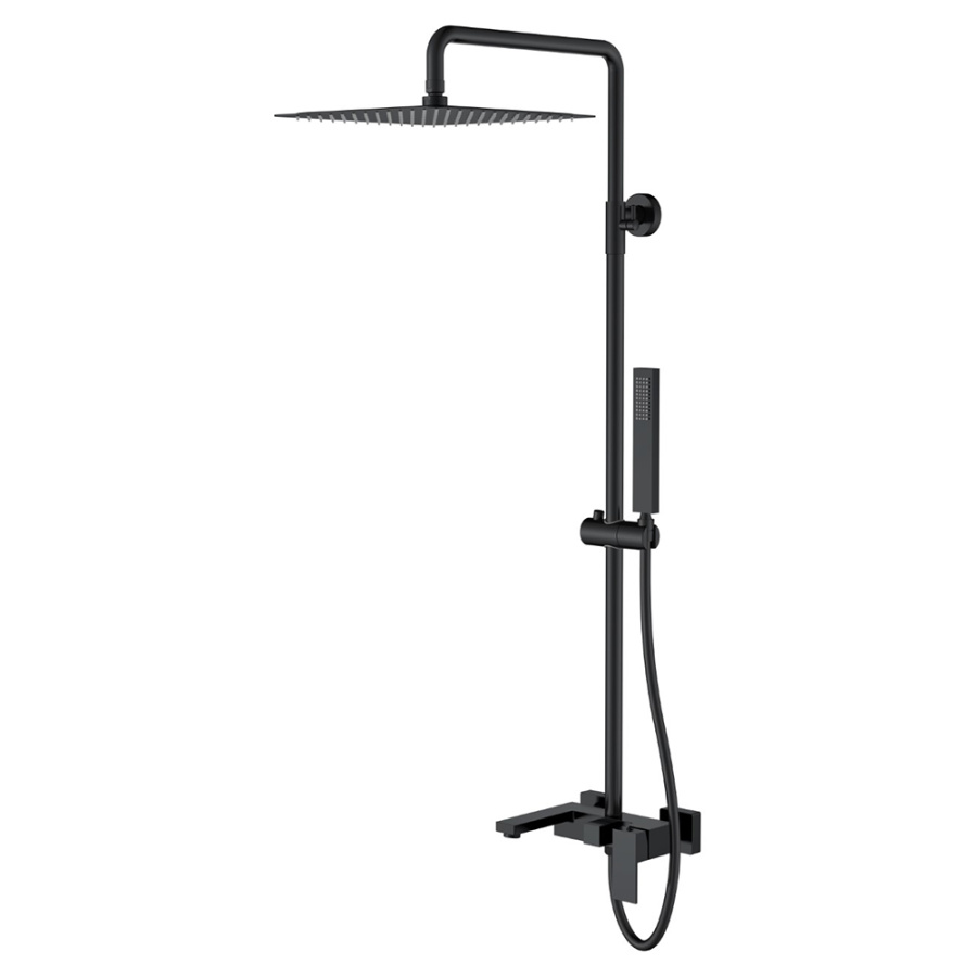 Душевая стойка Boheme Qubic 468-B черный матовый