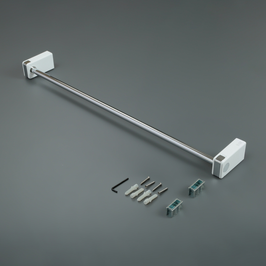 Полотенцедержатель AVS 60 см, хром/белый