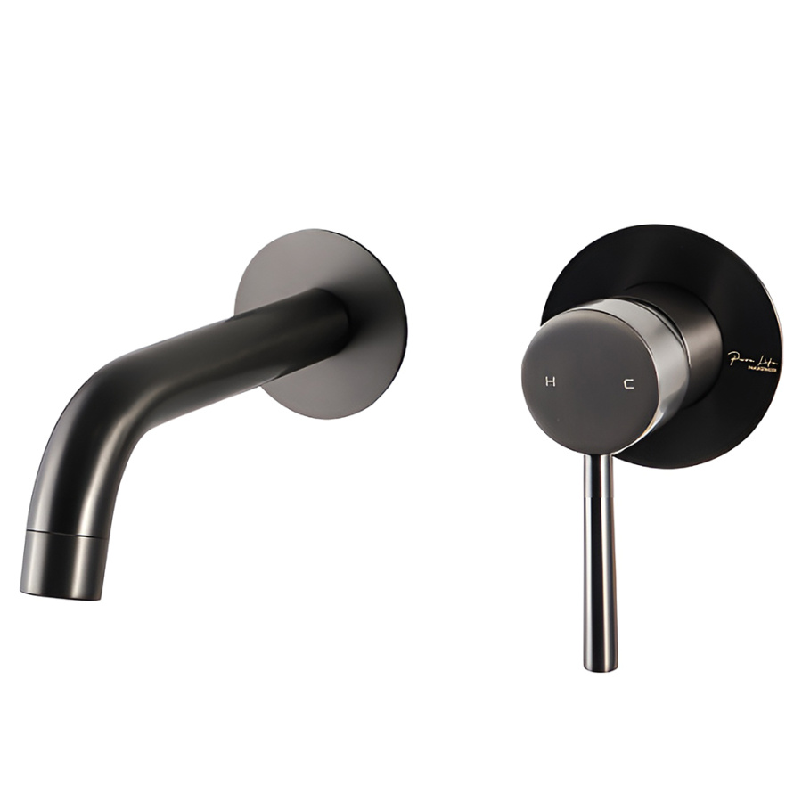 Смеситель для раковины Maxonor Superior PL7387-9 оружейная сталь