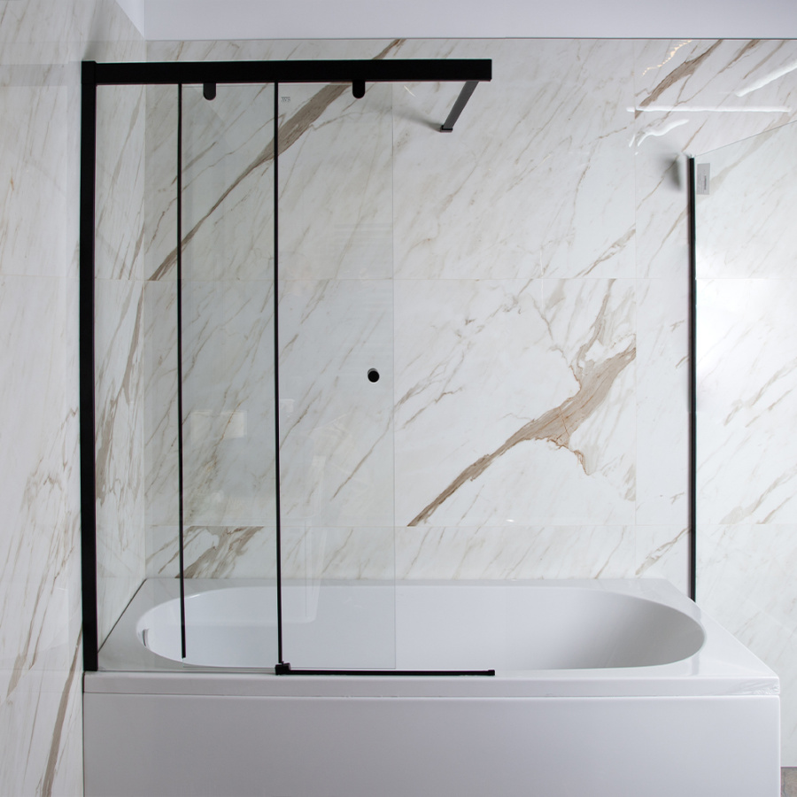 Шторка на ванну AVS Перла 100 L профиль черный матовый, стекло прозрачное Шторка на ванну AVS Перла 100 L профиль черный матовый, стекло прозрачное