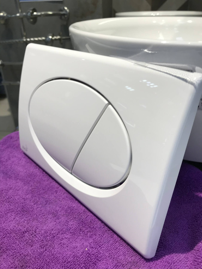 Кнопка смыва Alcaplast M70 белая