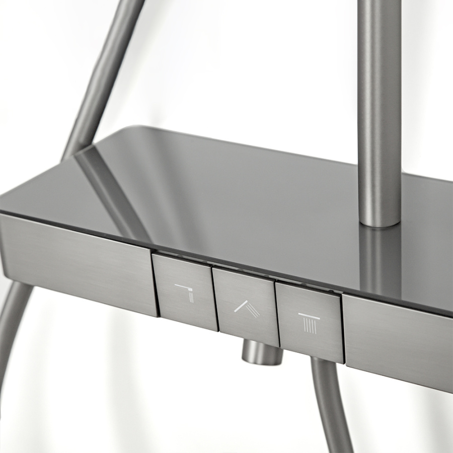 Душевая стойка AVS Torrent оружейная сталь