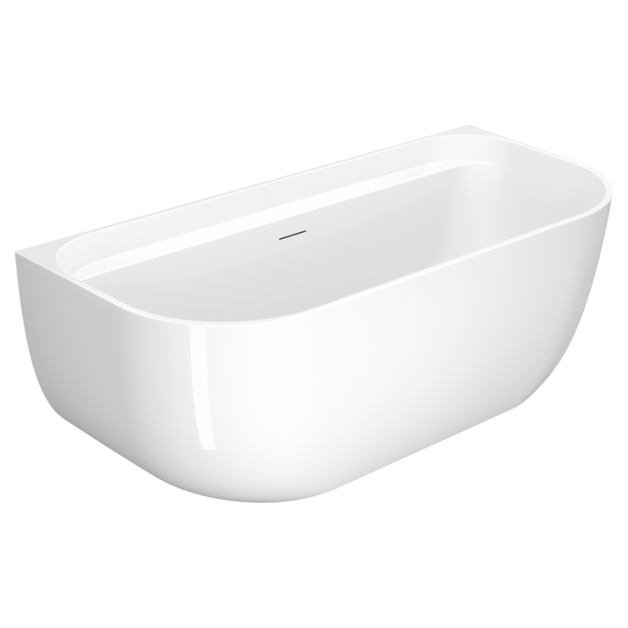 Акриловая ванна AVS Артемида 170x80 белая с сливом-переливом и донным клапаном