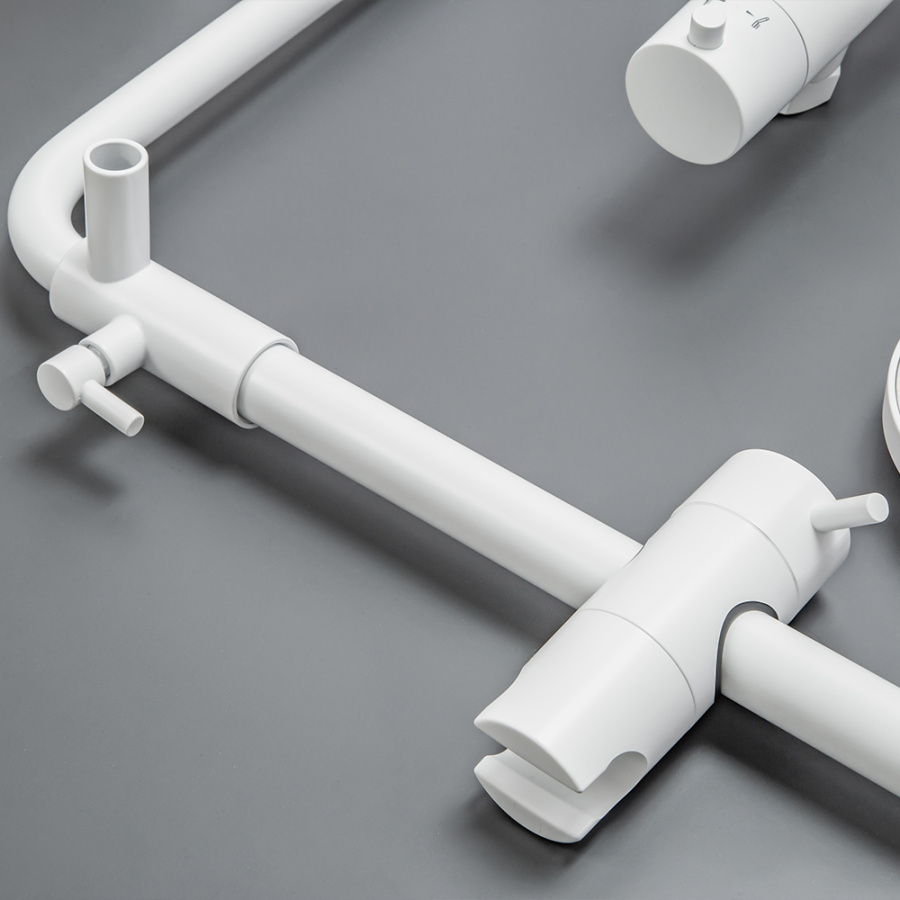 Душевая стойка AVS Slimmer белый матовый Душевая стойка AVS Slimmer белый матовый