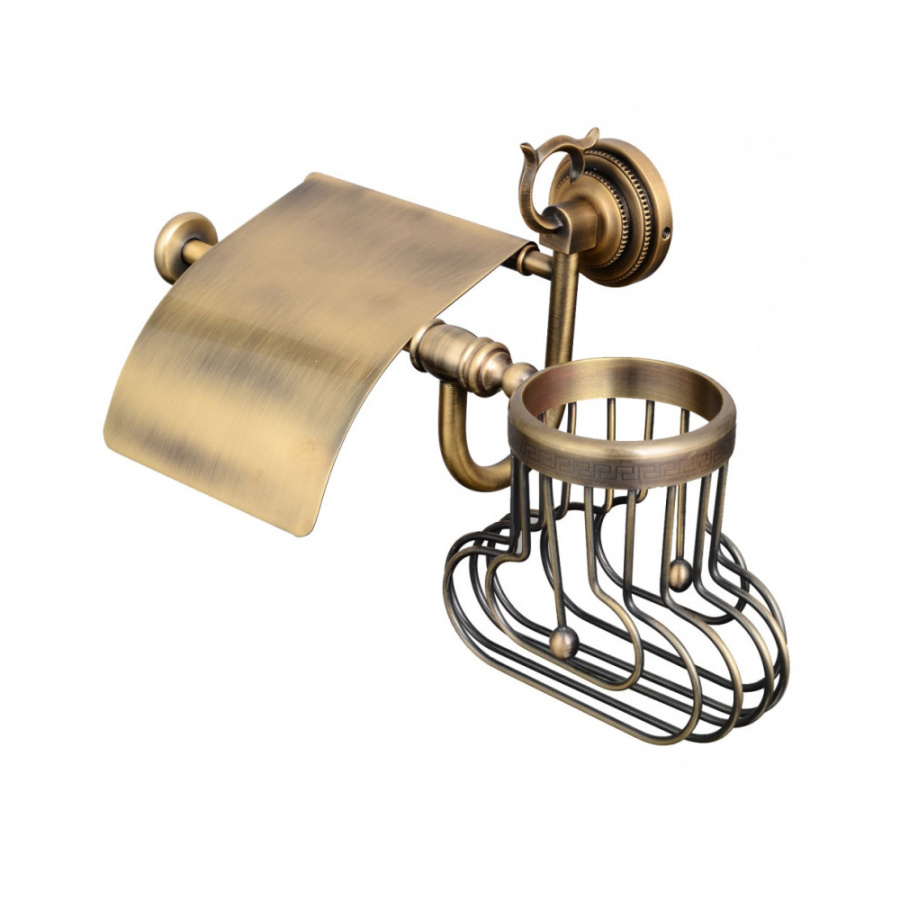 Держатель для туалетной бумаги и освежителя Classic Retro R-2AR бронза Держатель для туалетной бумаги и освежителя Classic Retro R-2AR бронза