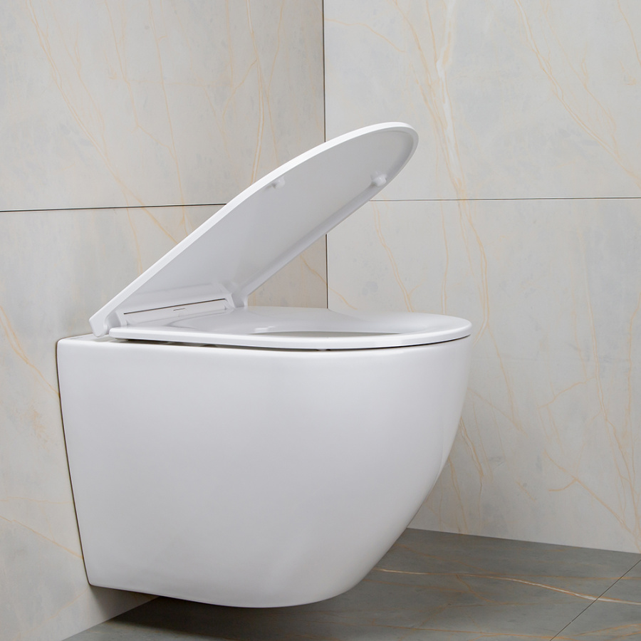 Унитаз подвесной AVS Метрополь безободковый, белый Унитаз подвесной AVS Метрополь безободковый, белый