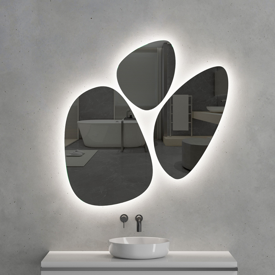 Зеркало с подсветкой AVS Иллюзия 55x80 см