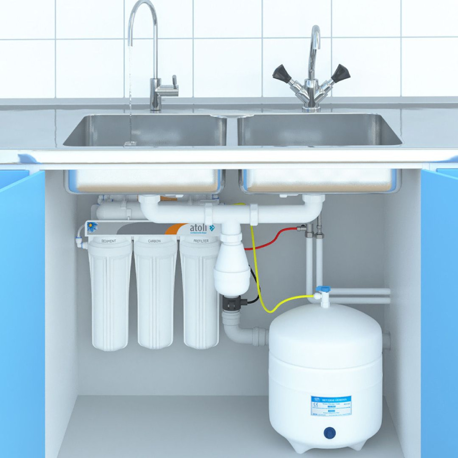 STDA Система обратного осмоса 5-ступенч ATOLL с краном STDA Система обратного осмоса 5-ступенч ATOLL с краном
