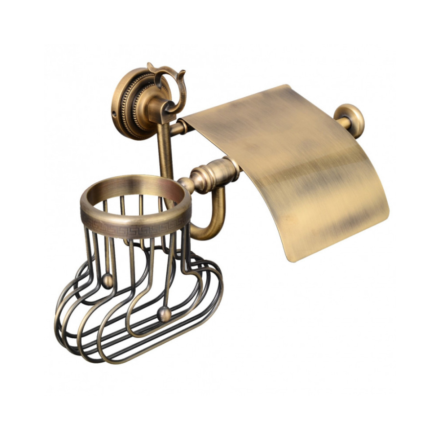 Держатель для туалетной бумаги и освежителя Classic Retro R-2AL бронза Держатель для туалетной бумаги и освежителя Classic Retro R-2AL бронза