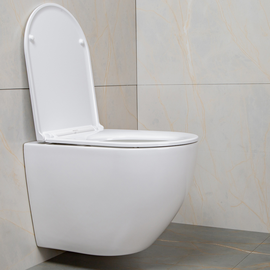 Унитаз подвесной AVS Метрополь безободковый, белый Унитаз подвесной AVS Метрополь безободковый, белый