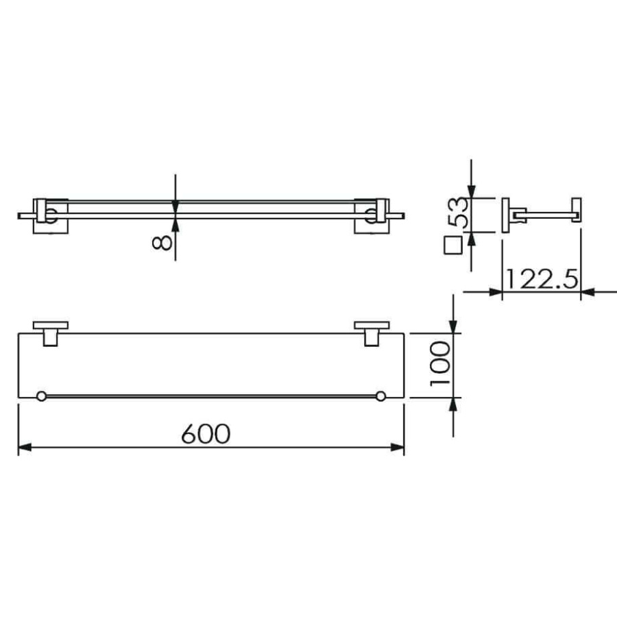 Полка 600 Langberger 11851A Полка 600 Langberger 11851A