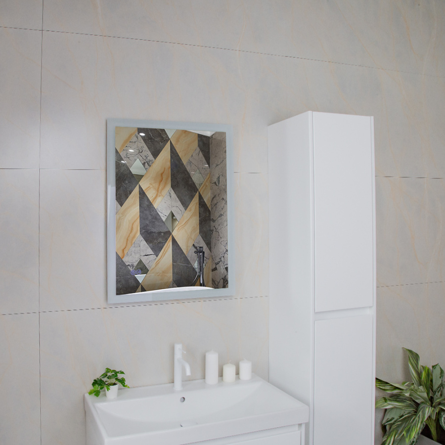 Зеркало с подсветкой AVS Жасмин 80x60 см, антипар