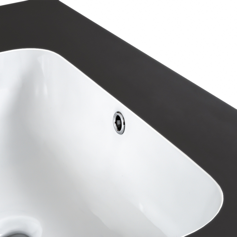 Раковина мебельная AVS Шарм 80x56 белая/черная Раковина мебельная AVS Шарм 80x56 белая/черная