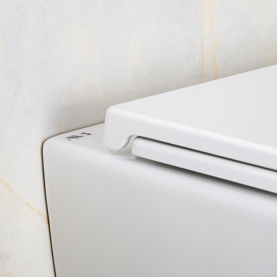 Унитаз подвесной AVS Атлант безободковый, белый Унитаз подвесной AVS Атлант безободковый, белый