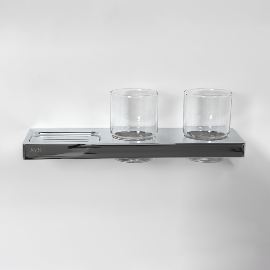 Стакан подвесной AVS AVS-S8301708 с мыльницей 2 шт.
