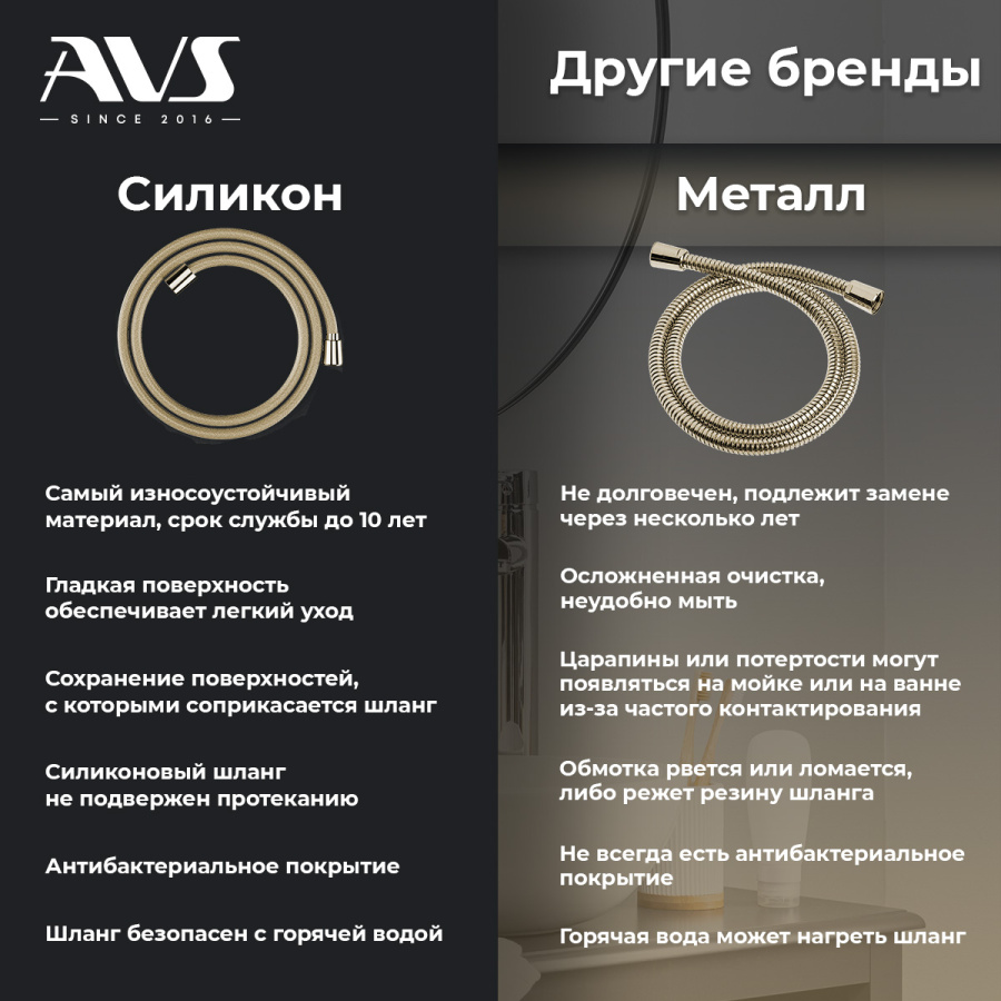 Душевая стойка с изливом AVS Elegant брашированное золото Душевая стойка с изливом AVS Elegant брашированное золото