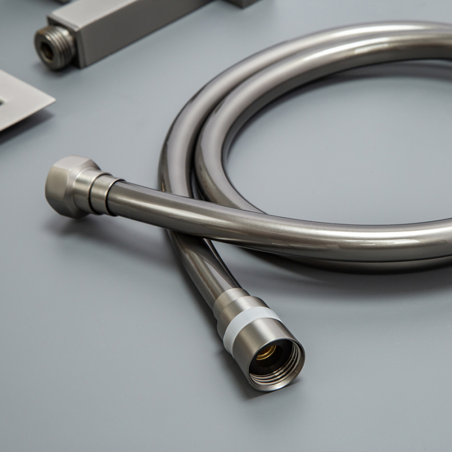 Гигиенический душ со смесителем AVS Cube оружейная сталь