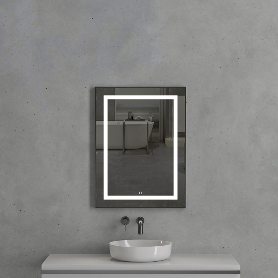 Зеркало с подсветкой AVS Торренс 60x80 см, черное Зеркало с подсветкой AVS Торренс 60x80 см, черное