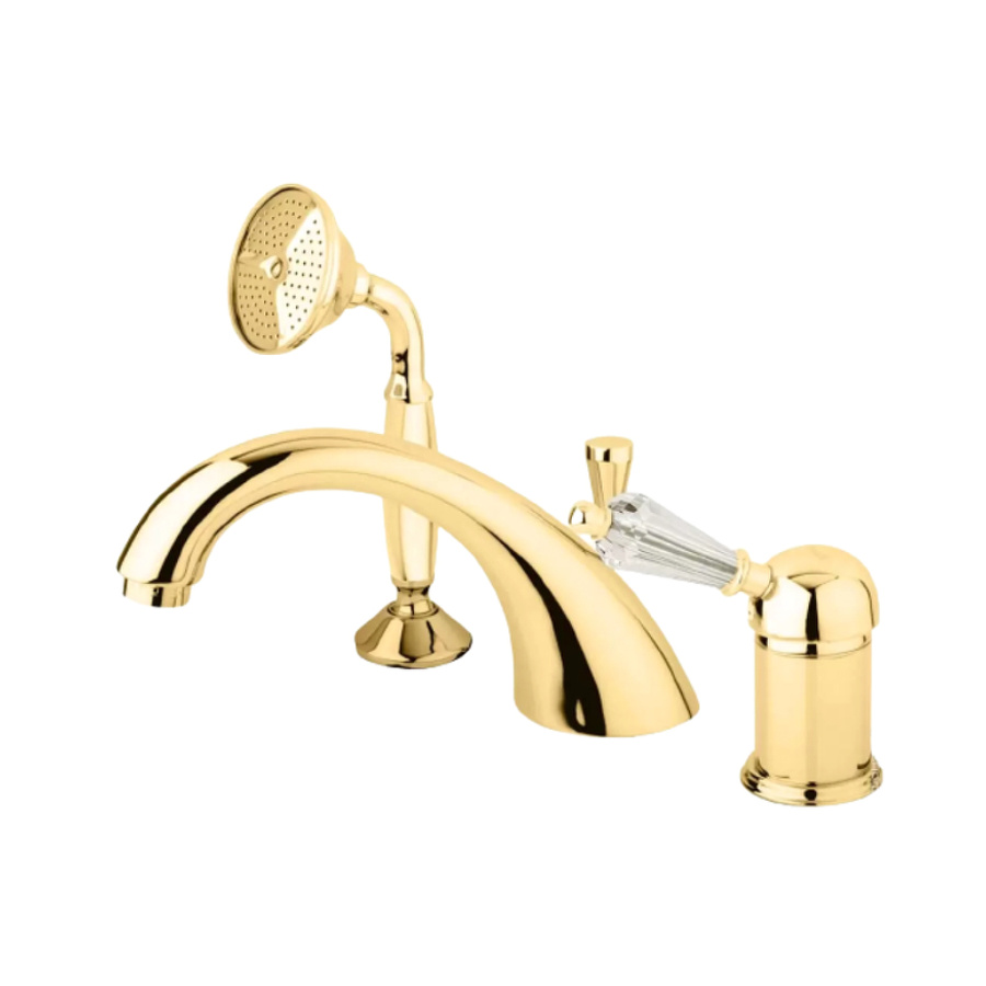 Смеситель на борт ванны Cezares Vintage VINTAGE-BVDM-03/24-Sw золото