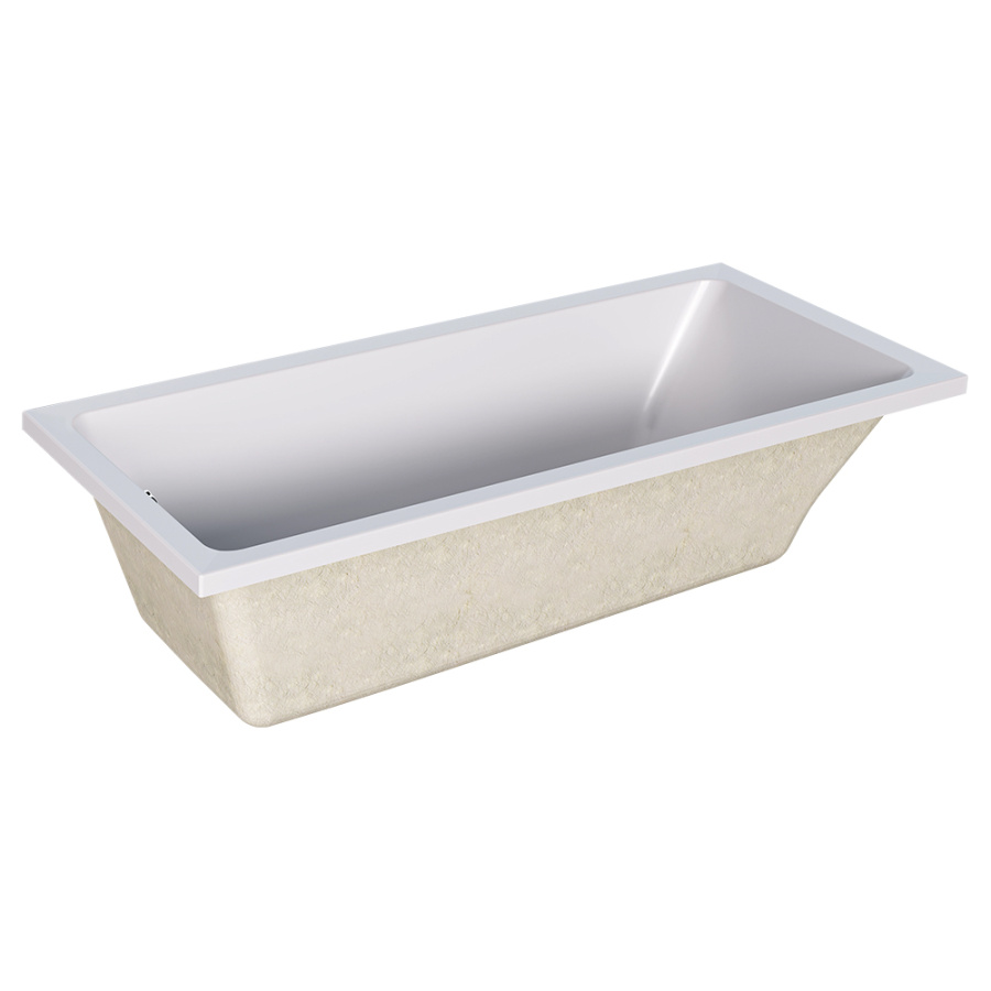 Акриловая ванна Marka One Biaanca 160х75 белая без каркаса