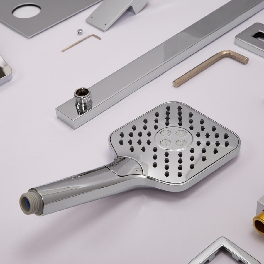 Душевой комплект AVS Cube 3в1 хром Душевой комплект AVS Cube 3в1 хром