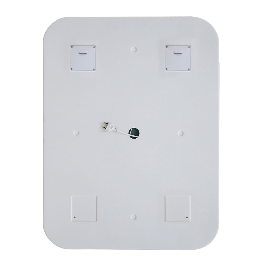 Зеркало с подсветкой AVS Байкал 60x70 см, часы и антипар