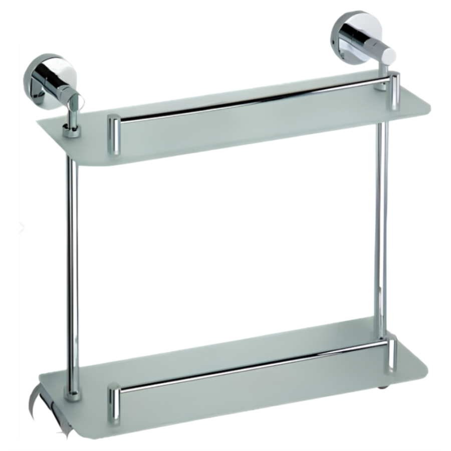 Полочка стеклянная двойная Omega Bemeta 104202122