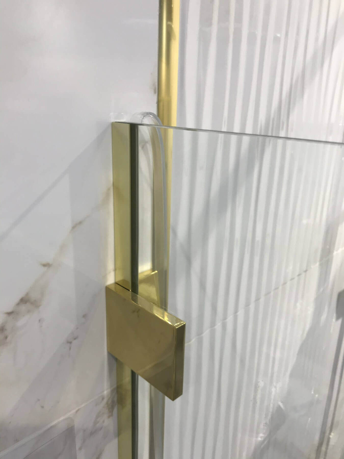 Душевая перегородка Radaway Essenza Pro 8 Walk-in 90 профиль золото, стекло прозрачное