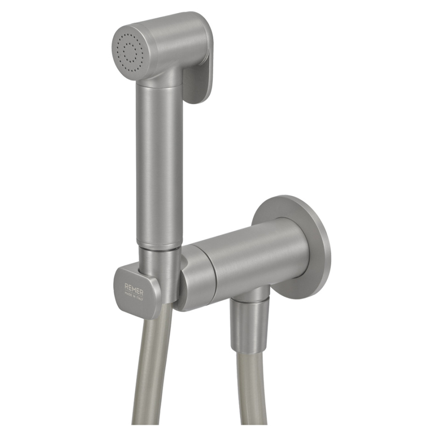 Гигиенический душ со смесителем Remer Minimal N64WNPO брашированный никель