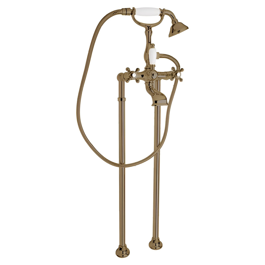Смеситель для ванны с душем Cezares LORD-VDP-02-M напольный, бронза