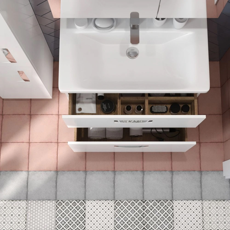 К-т: Тумба напольная 805*455*890+р-на Миранда+пенал 350*1800*300 прав. Ирида BRIZ