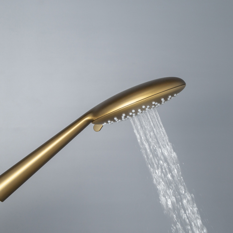 Душевой комплект AVS Termo 4в1 круглый, брашированное золото Душевой комплект AVS Termo 4в1 круглый, брашированное золото