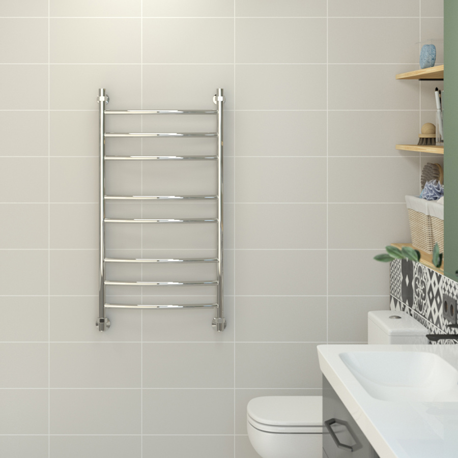 Полотенцесушитель водяной Стилье Аксиома 50x100 хром