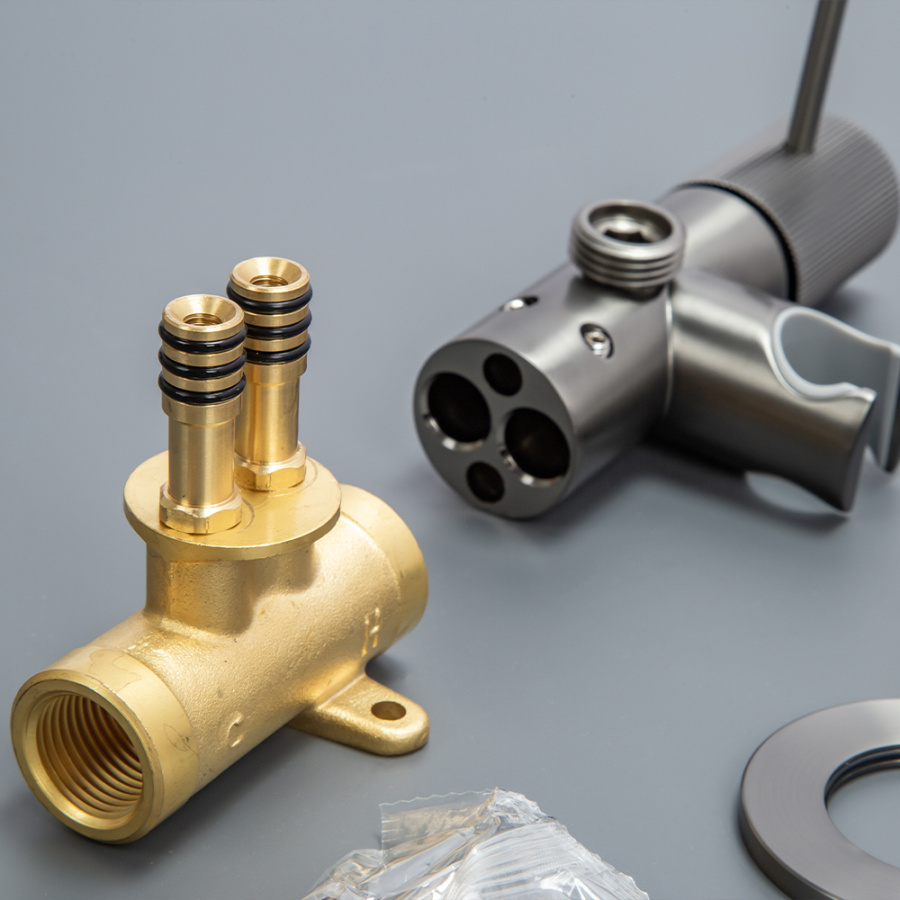 Гигиенический душ со смесителем AVS Pulse оружейная сталь Гигиенический душ со смесителем AVS Pulse оружейная сталь