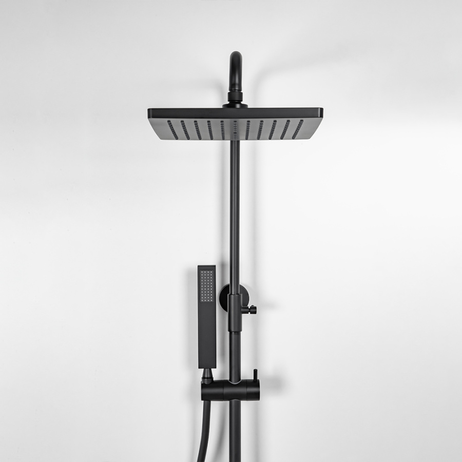 Душевая стойка AVS Cube 811-222-MB черный матовый Душевая стойка AVS Cube 811-222-MB черный матовый