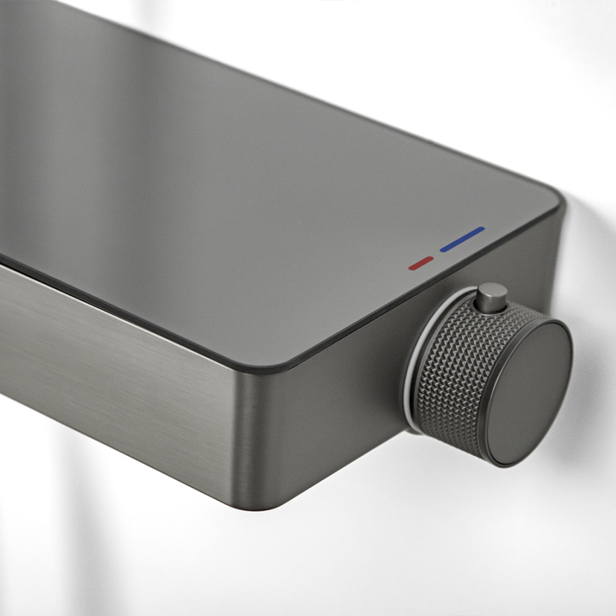 Душевая стойка AVS Torrent оружейная сталь