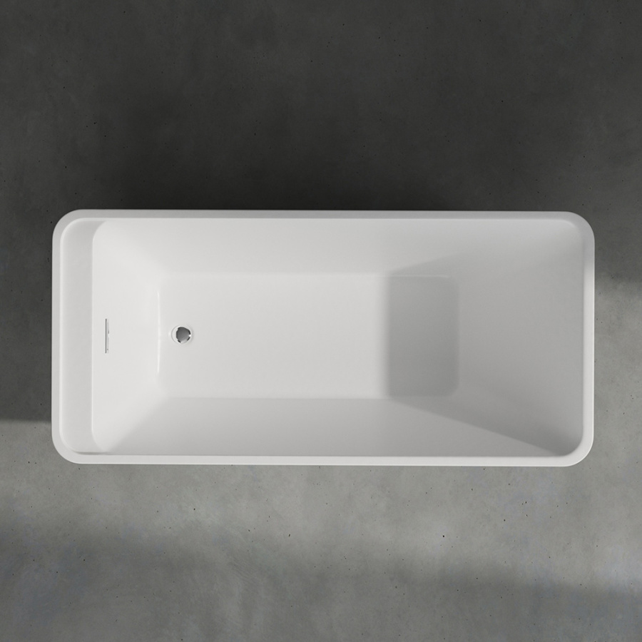 Акриловая ванна AVS Кардея 170х80 белая с донным клапаном