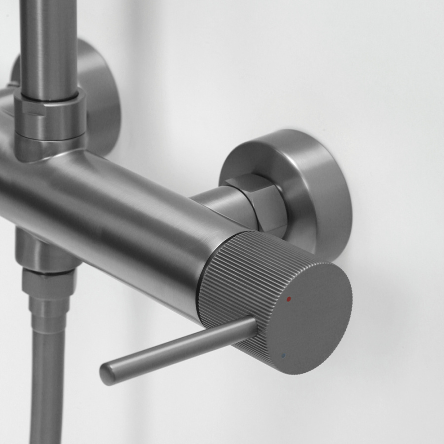 Душевая стойка AVS Pulse оружейная сталь