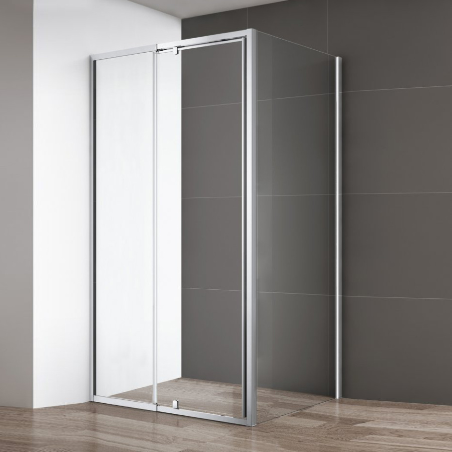 Душевой уголок Cezares Variante 120-130x100 профиль хром, прозрачное стекло Душевой уголок Cezares Variante 120-130x100 профиль хром, прозрачное стекло